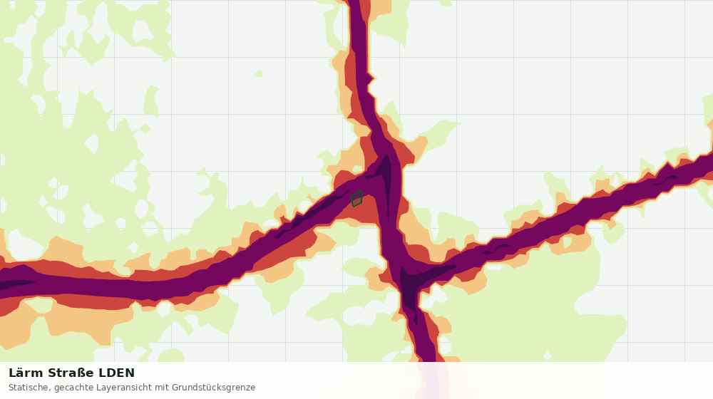 Statische Kartenansicht: Lärm Straße LDEN