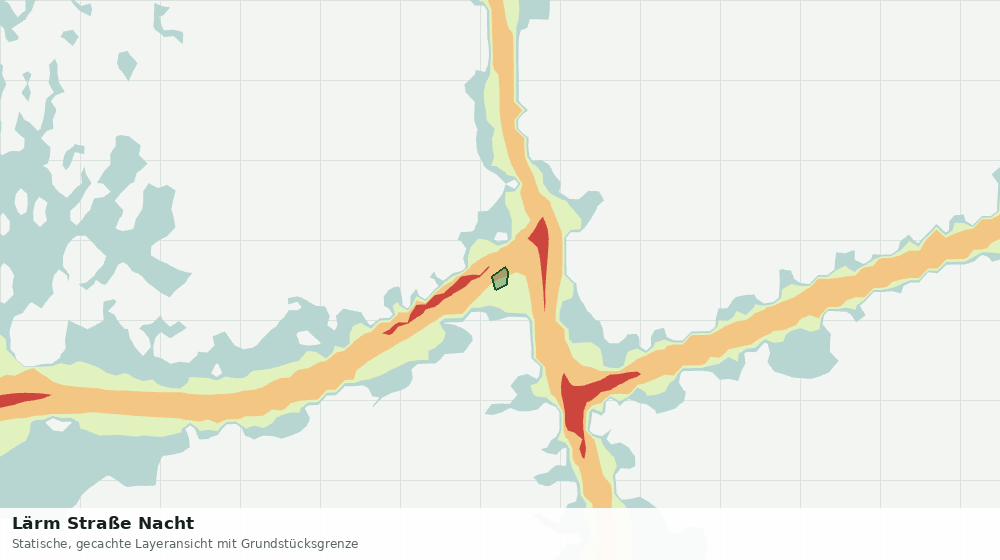 Statische Kartenansicht: Lärm Straße Nacht