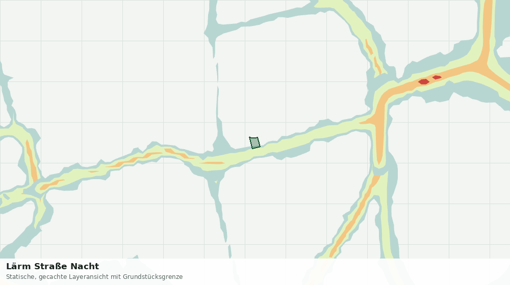 Statische Kartenansicht: Lärm Straße Nacht
