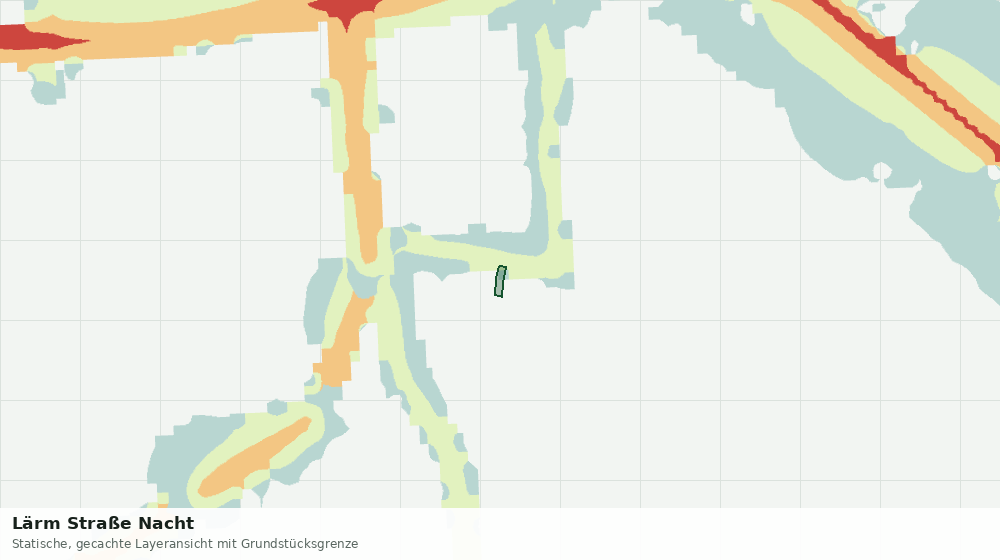 Statische Kartenansicht: Lärm Straße Nacht