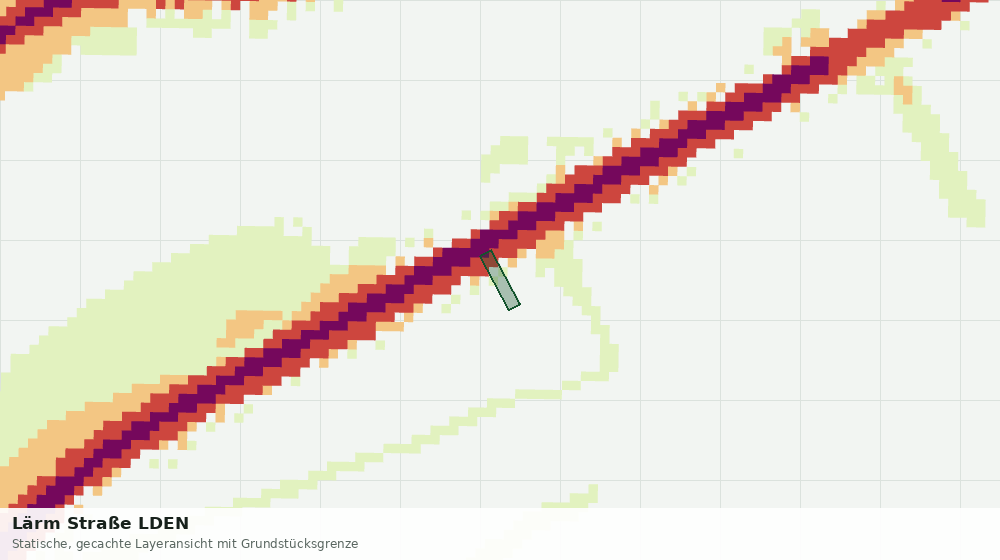 Statische Kartenansicht: Lärm Straße LDEN