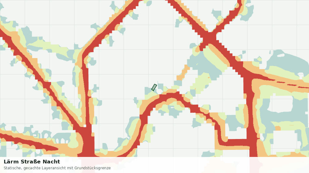 Statische Kartenansicht: Lärm Straße Nacht