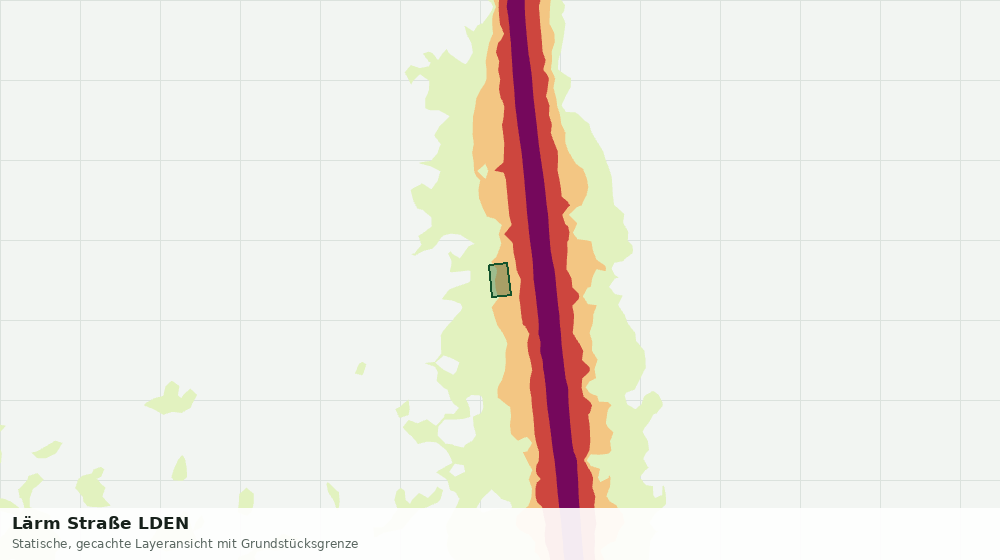 Statische Kartenansicht: Lärm Straße LDEN