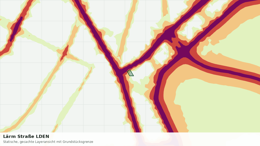 Statische Kartenansicht: Lärm Straße LDEN
