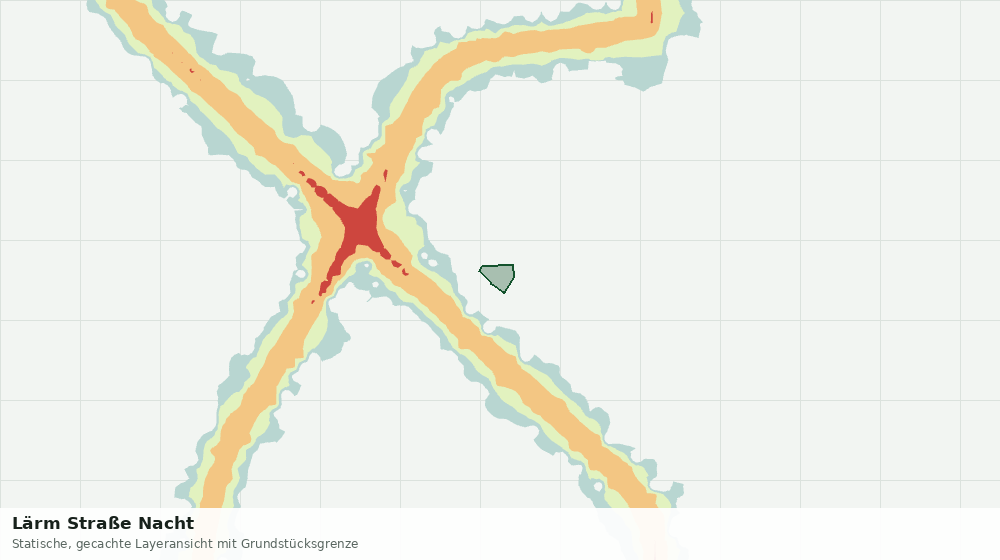 Statische Kartenansicht: Lärm Straße Nacht