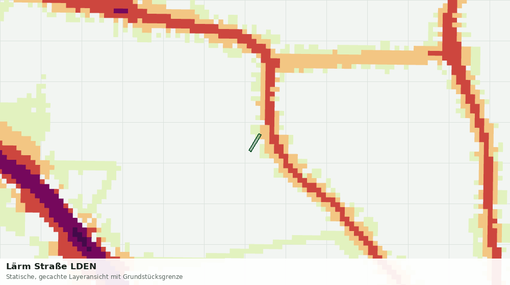 Statische Kartenansicht: Lärm Straße LDEN