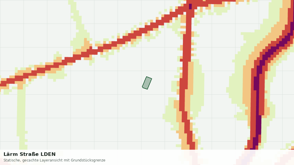 Statische Kartenansicht: Lärm Straße LDEN