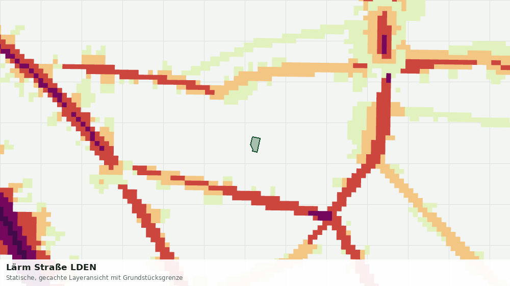 Statische Kartenansicht: Lärm Straße LDEN