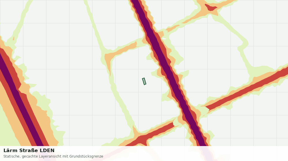 Statische Kartenansicht: Lärm Straße LDEN