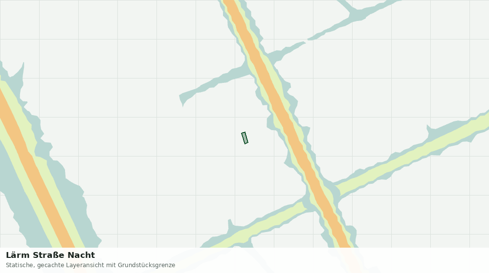 Statische Kartenansicht: Lärm Straße Nacht