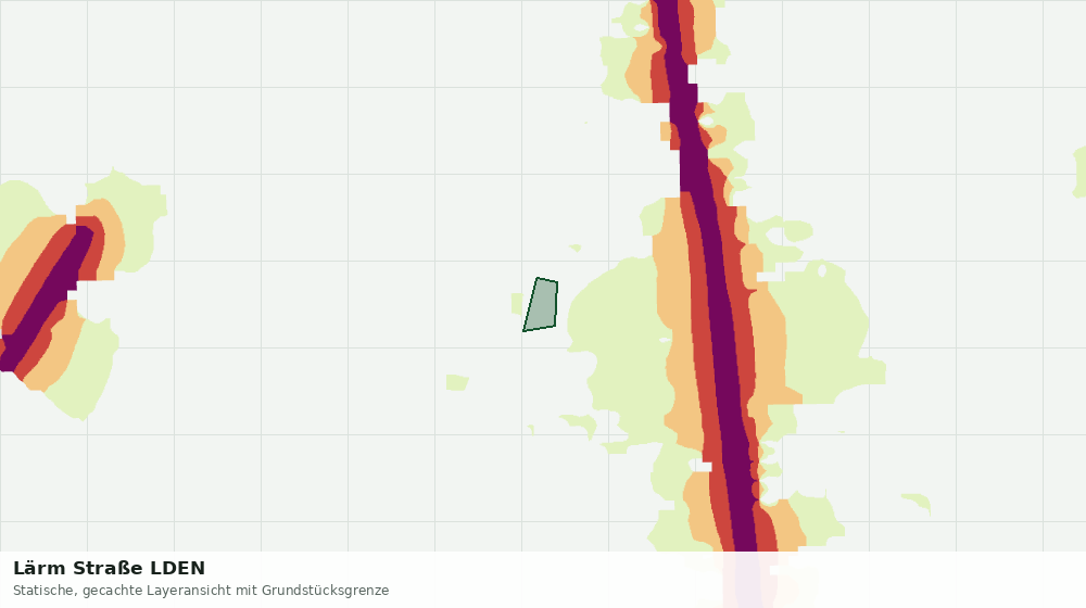Statische Kartenansicht: Lärm Straße LDEN