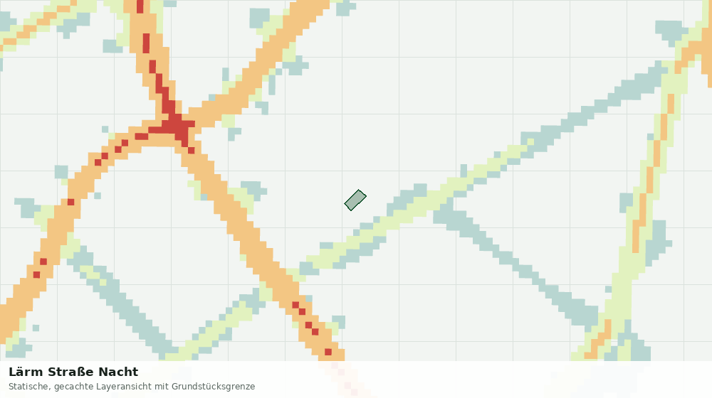 Statische Kartenansicht: Lärm Straße Nacht
