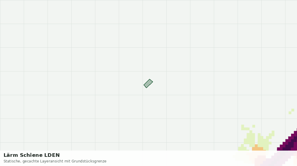 Statische Kartenansicht: Lärm Schiene LDEN