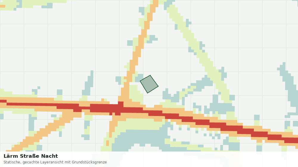 Statische Kartenansicht: Lärm Straße Nacht