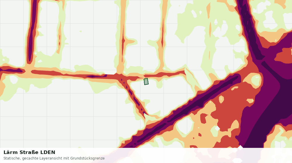 Statische Kartenansicht: Lärm Straße LDEN