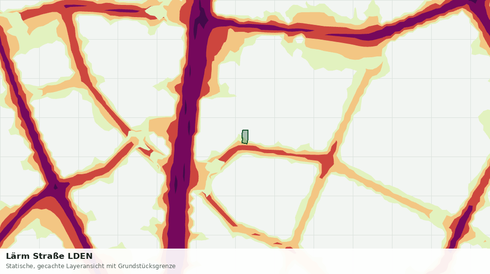 Statische Kartenansicht: Lärm Straße LDEN