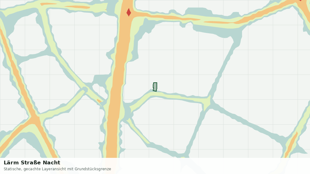Statische Kartenansicht: Lärm Straße Nacht