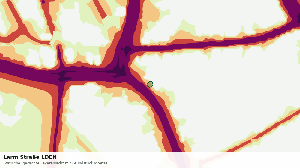 Statische Kartenansicht: Lärm Straße LDEN