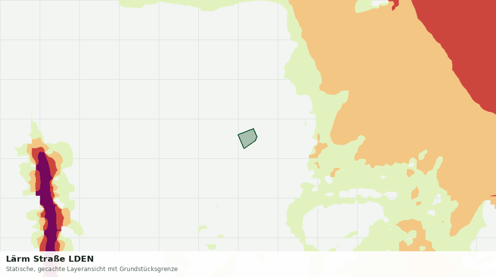Statische Kartenansicht: Lärm Straße LDEN