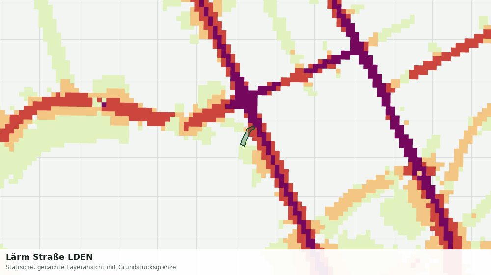 Statische Kartenansicht: Lärm Straße LDEN