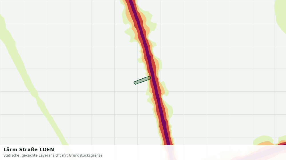 Statische Kartenansicht: Lärm Straße LDEN