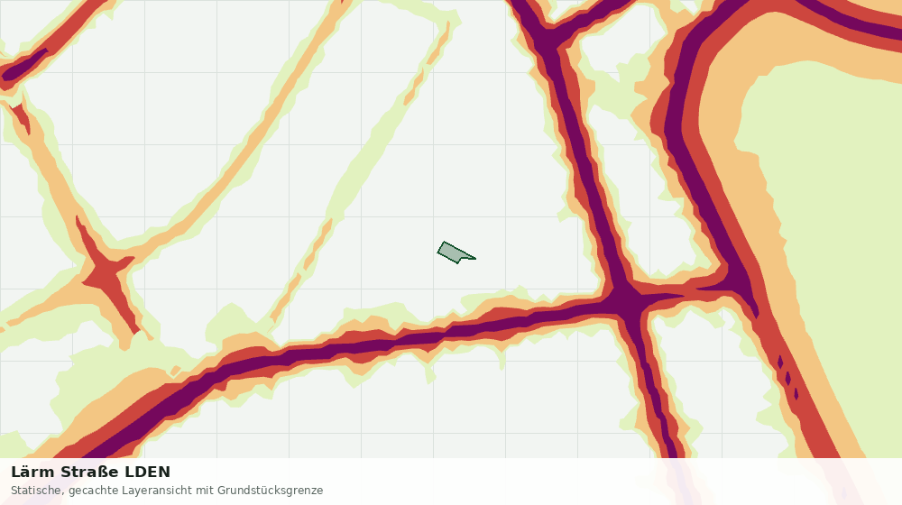 Statische Kartenansicht: Lärm Straße LDEN