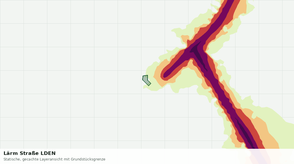 Statische Kartenansicht: Lärm Straße LDEN