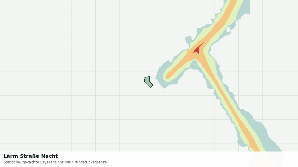 Statische Kartenansicht: Lärm Straße Nacht