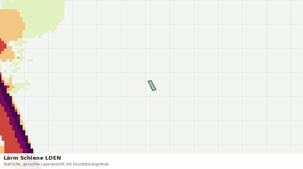 Statische Kartenansicht: Lärm Schiene LDEN
