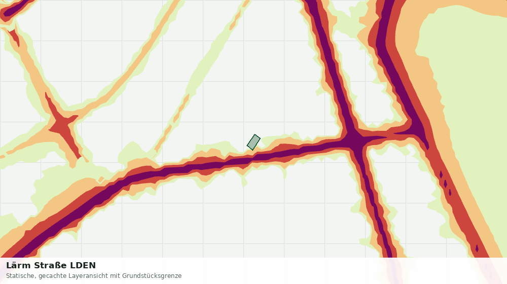 Statische Kartenansicht: Lärm Straße LDEN