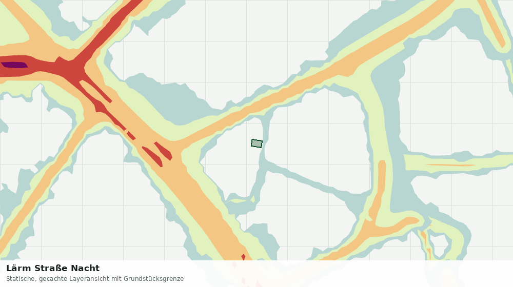 Statische Kartenansicht: Lärm Straße Nacht