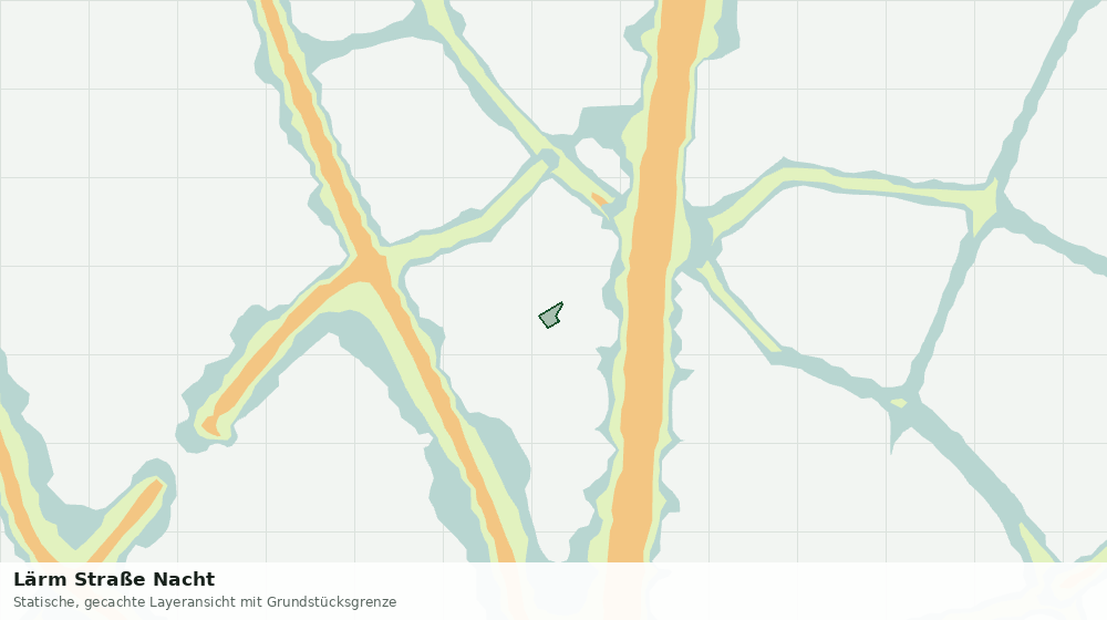 Statische Kartenansicht: Lärm Straße Nacht