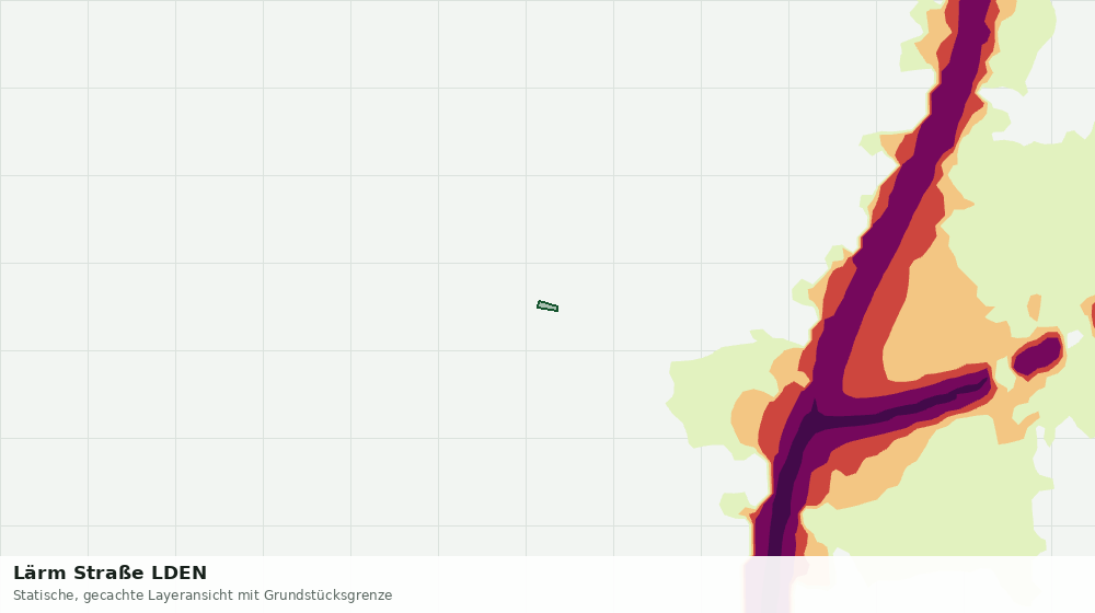 Statische Kartenansicht: Lärm Straße LDEN