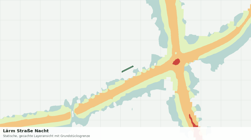 Statische Kartenansicht: Lärm Straße Nacht
