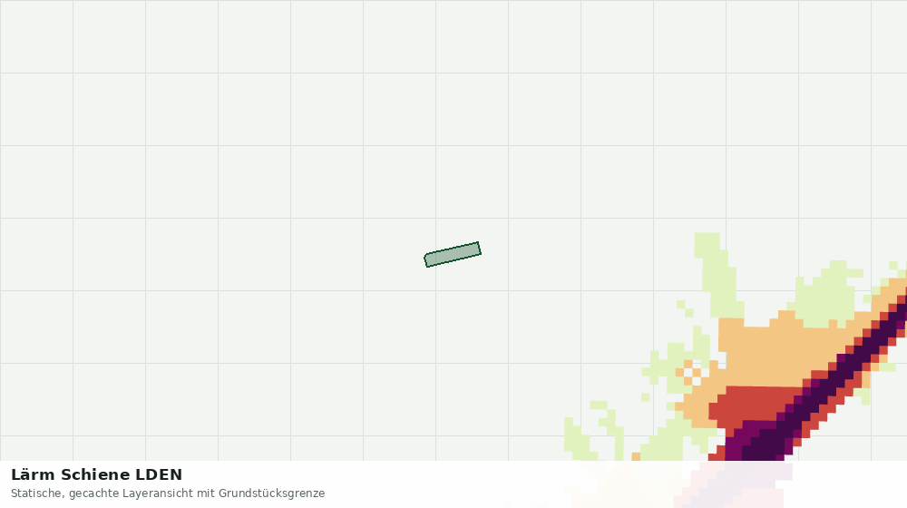 Statische Kartenansicht: Lärm Schiene LDEN