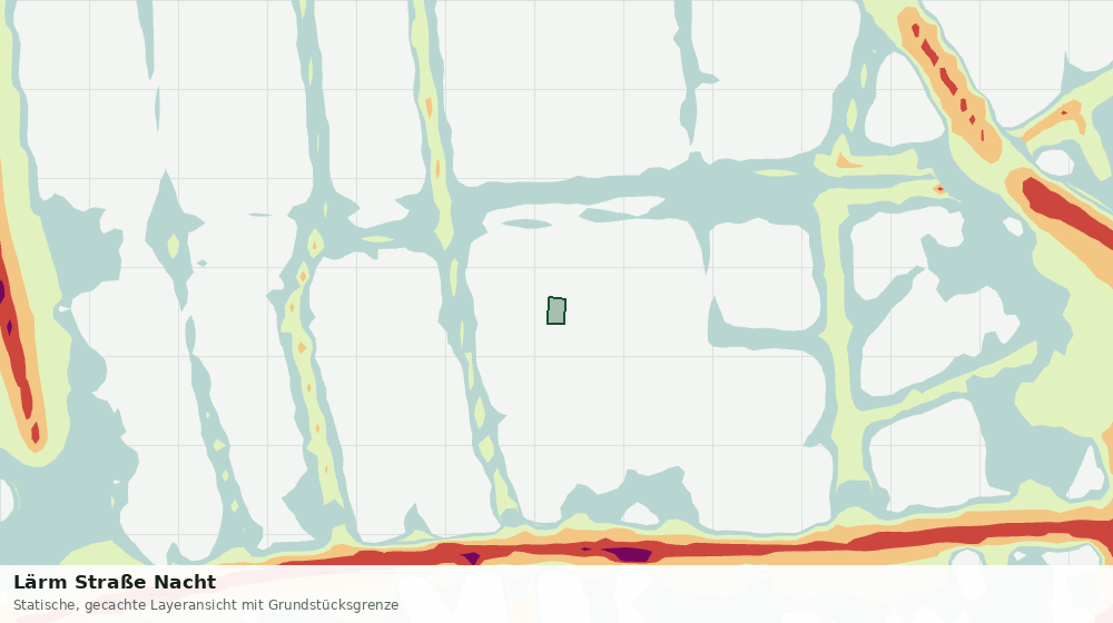 Statische Kartenansicht: Lärm Straße Nacht