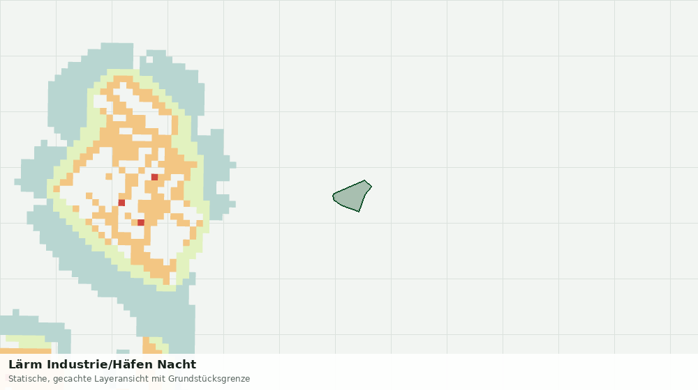 Statische Kartenansicht: Lärm Industrie/Häfen Nacht