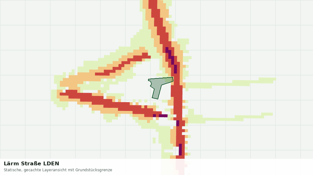 Statische Kartenansicht: Lärm Straße LDEN