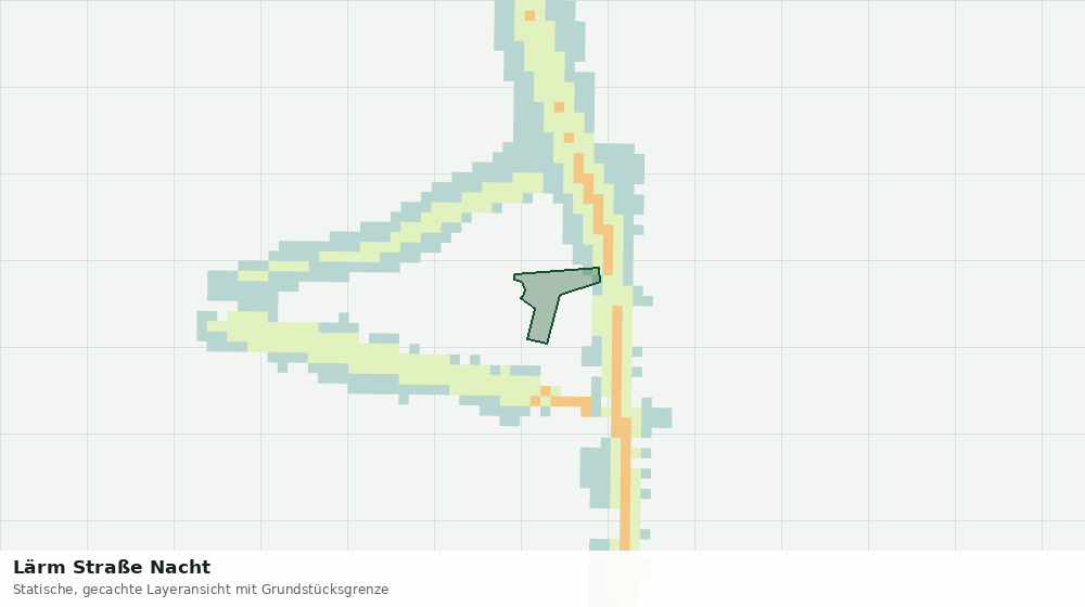 Statische Kartenansicht: Lärm Straße Nacht