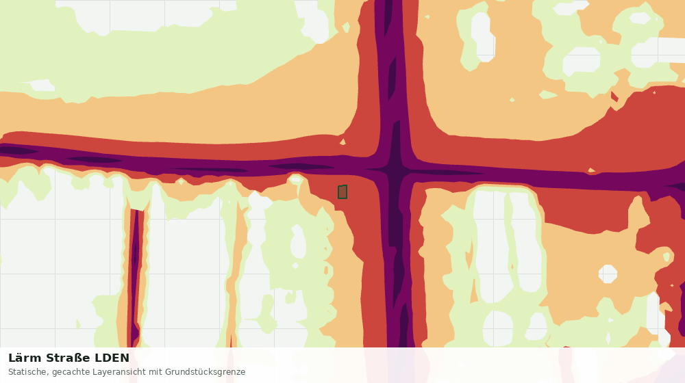 Statische Kartenansicht: Lärm Straße LDEN