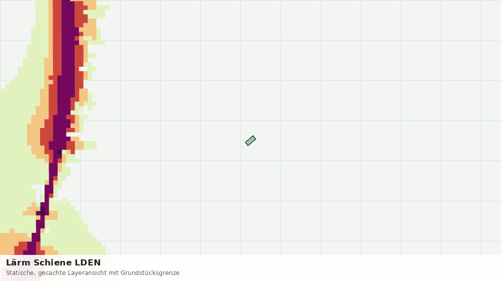 Statische Kartenansicht: Lärm Schiene LDEN