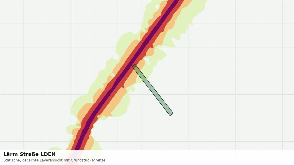 Statische Kartenansicht: Lärm Straße LDEN