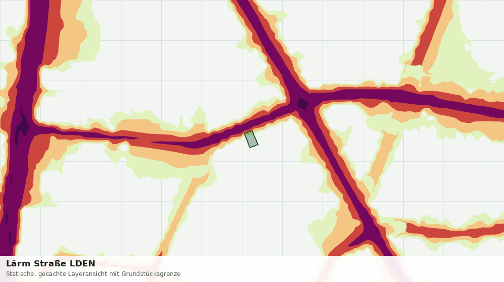 Statische Kartenansicht: Lärm Straße LDEN