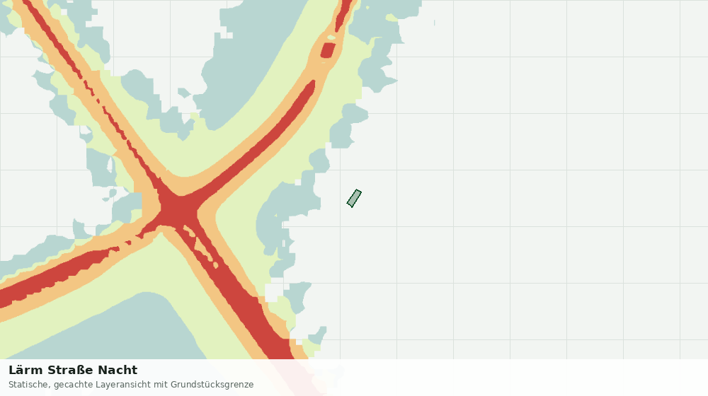 Statische Kartenansicht: Lärm Straße Nacht