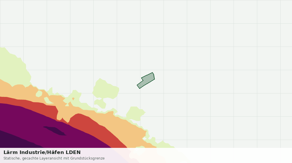 Statische Kartenansicht: Lärm Industrie/Häfen LDEN