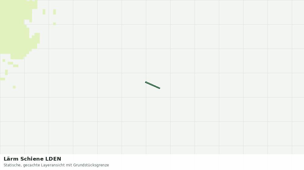 Statische Kartenansicht: Lärm Schiene LDEN