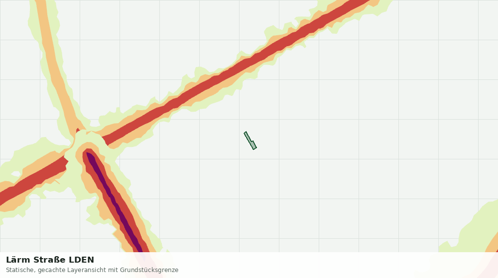 Statische Kartenansicht: Lärm Straße LDEN