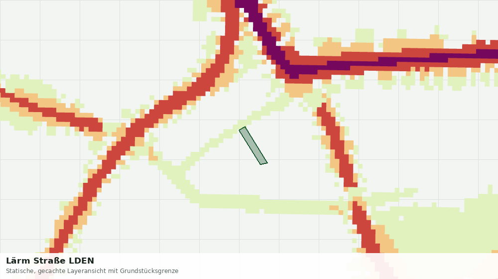 Statische Kartenansicht: Lärm Straße LDEN