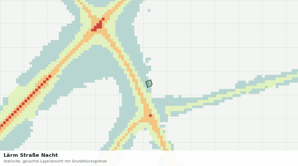 Statische Kartenansicht: Lärm Straße Nacht