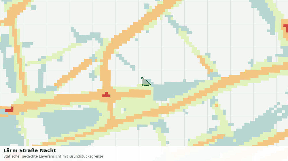 Statische Kartenansicht: Lärm Straße Nacht